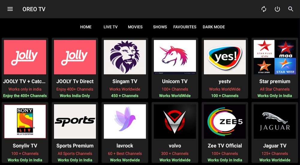 OREO TV v1.8.8 APK Free