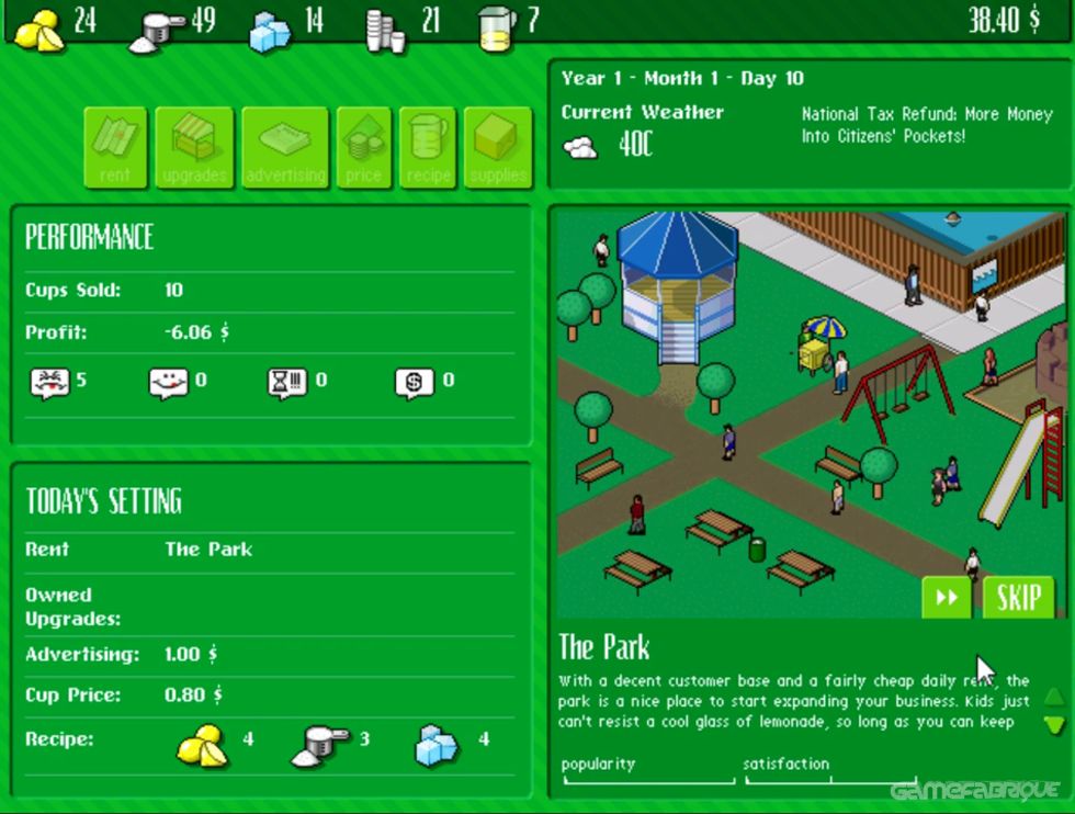 Lemonade Tycoon Free